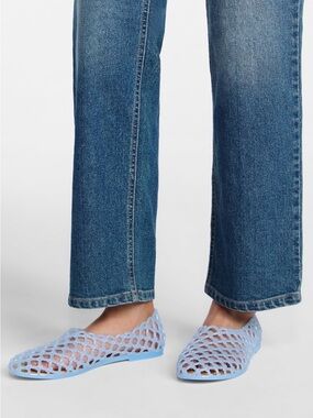 No Boundaries Light Blue Cutout Jelly Flats